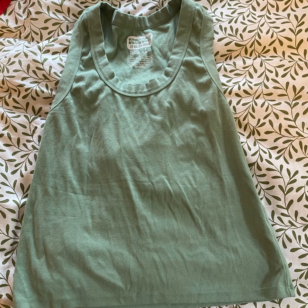 Green Sleeveless Top BigBudPress